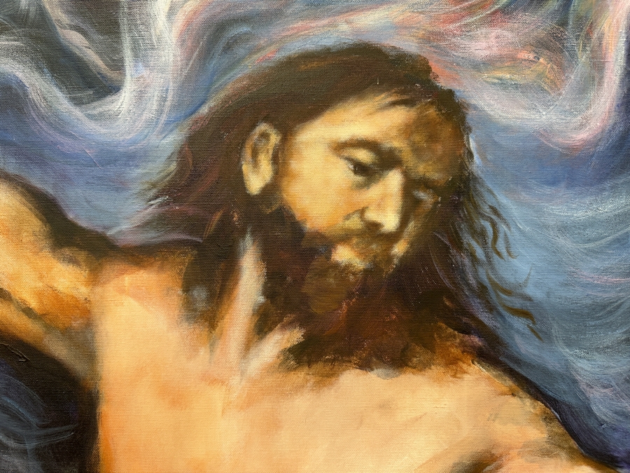 Just Added - Gerrit Greve (1948-2024, Cardiff by the Sea, CA) Original Acrylic Painting On Canvas Signed Lower Left 45' X 72' Estimate $3,240 - $4,050 [Photo 4]