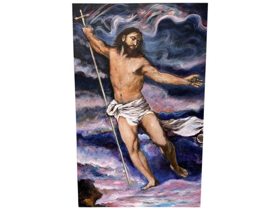Just Added - Gerrit Greve (1948-2024, Cardiff by the Sea, CA) Original Acrylic Painting On Canvas Signed Lower Left 45' X 72' Estimate $3,240 - $4,050 [Photo 1]