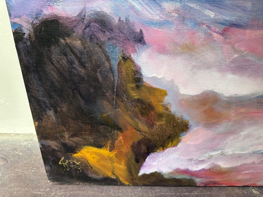 Just Added - Gerrit Greve (1948-2024, Cardiff by the Sea, CA) Original Acrylic Painting On Canvas Signed Lower Left 45' X 72' Estimate $3,240 - $4,050 [Photo 7]