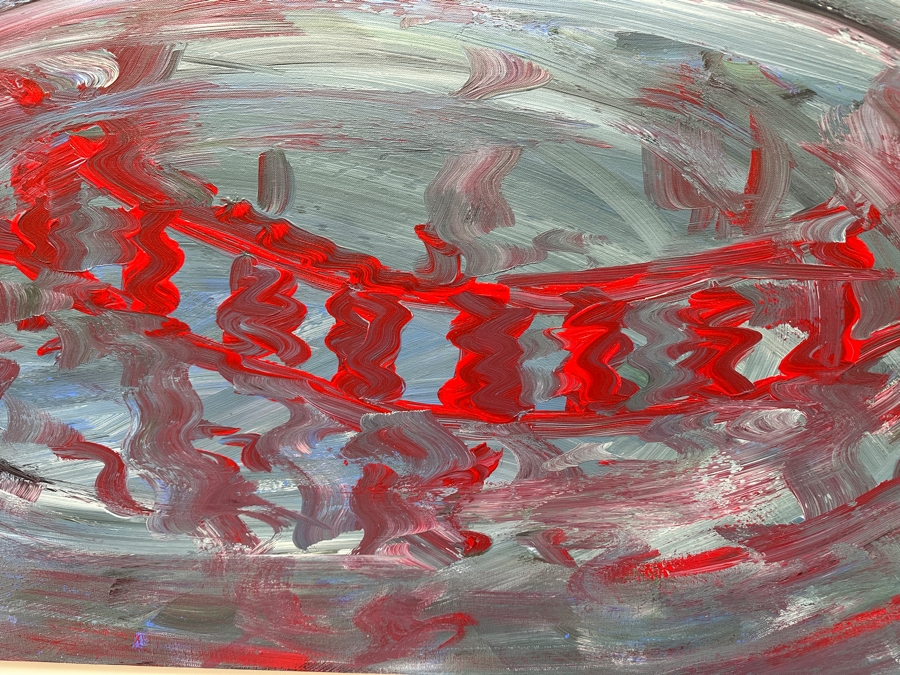 Gerrit Greve (1948-2024, Cardiff by the Sea, CA) Original Acrylic Painting On Canvas Signed Verso 72' X 48' Estimate $3,456 - $4,320 [Photo 3]