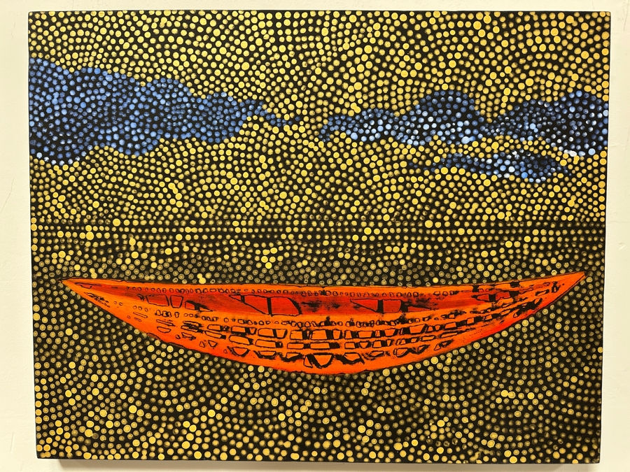 Gerrit Greve (1948-2024, Cardiff by the Sea, CA) Original Acrylic Painting On Canvas Signed Verso 28' X 22' Estimate $616 - $770 [Photo 2]