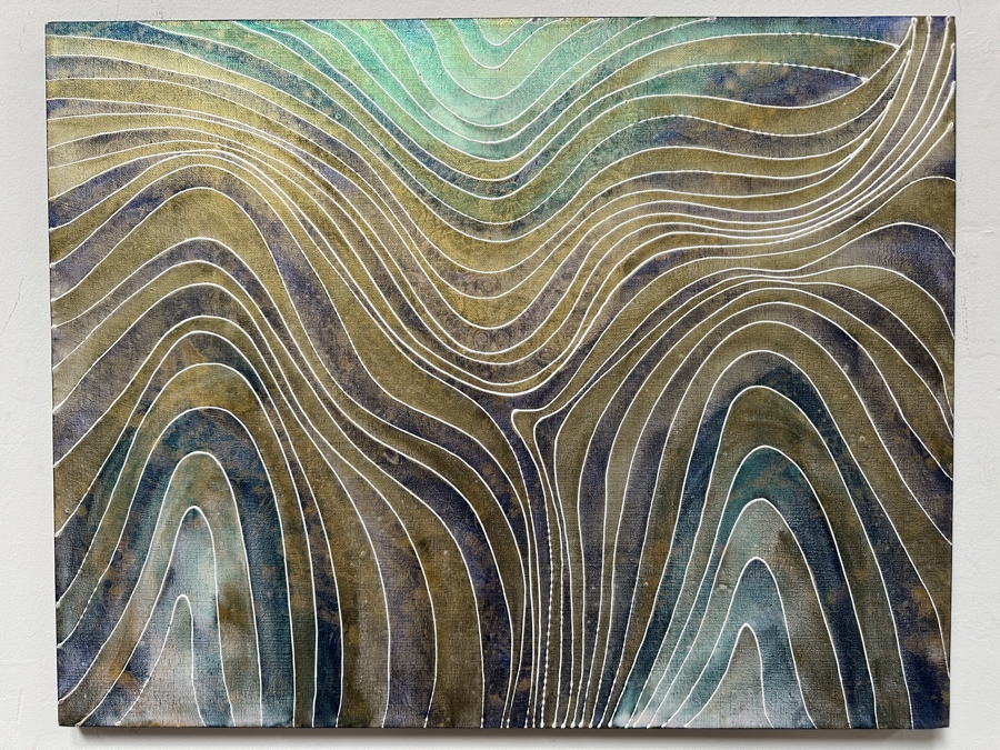 Gerrit Greve (1948-2024, Cardiff by the Sea, CA) Original Acrylic Painting On Canvas Signed Verso 28' X 22' Estimate $616 - $770 [Photo 2]