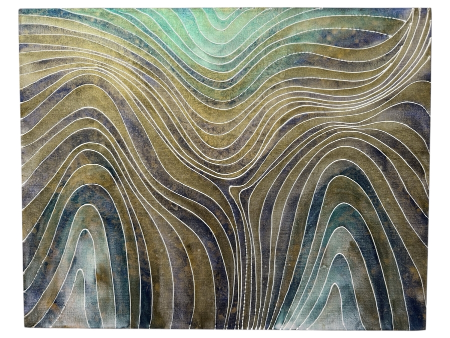 Gerrit Greve (1948-2024, Cardiff by the Sea, CA) Original Acrylic Painting On Canvas Signed Verso 28' X 22' Estimate $616 - $770 [Photo 1]