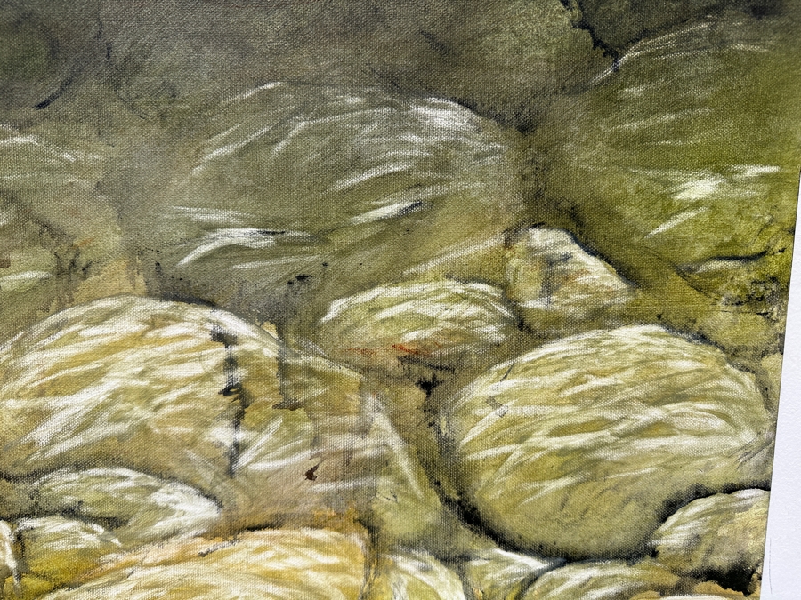 Gerrit Greve (1948-2024, Cardiff by the Sea, CA) Original Acrylic Painting On Canvas Signed Verso 28' X 22' Estimate $616 - $770 [Photo 4]