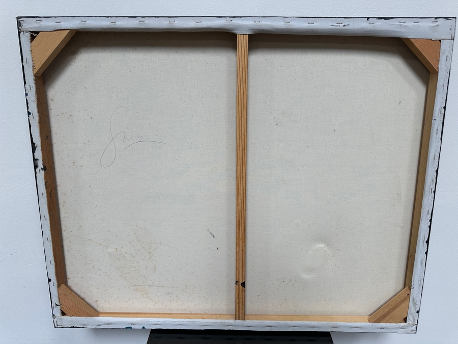 Gerrit Greve (1948-2024, Cardiff by the Sea, CA) Original Acrylic With Wood Painting On Canvas Signed Verso 30' X 24' Estimate $720 - $900 [Photo 8]