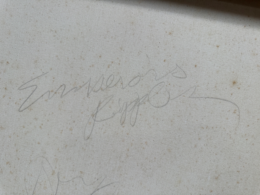 Gerrit Greve (1948-2024, Cardiff by the Sea, CA) Original Acrylic Painting On Canvas Titled 'Emperor's Ripples' Signed Verso 24' X 30' Estimate $720 - $900 [Photo 8]