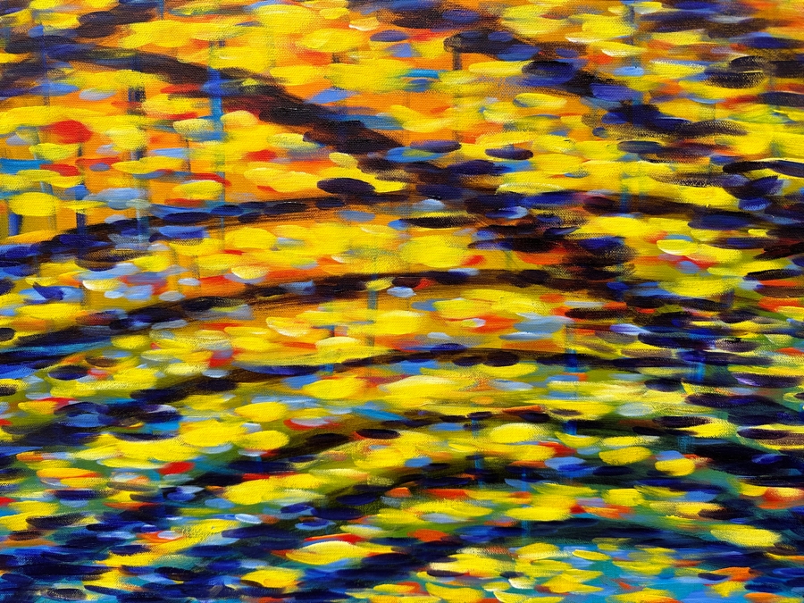 Gerrit Greve (1948-2024, Cardiff by the Sea, CA) Original Acrylic Painting On Canvas Titled 'Emperor's Ripples' Signed Verso 24' X 30' Estimate $720 - $900 [Photo 4]