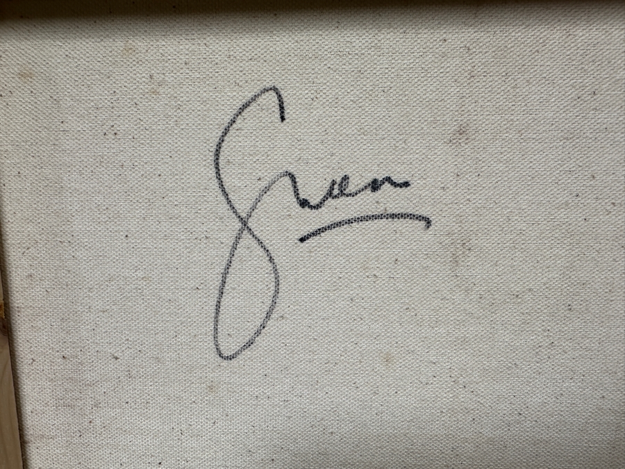 Gerrit Greve (1948-2024, Cardiff by the Sea, CA) Original Acrylic Sand Painting On Canvas Signed Verso 24' X 30' Estimate $720 - $900 [Photo 6]