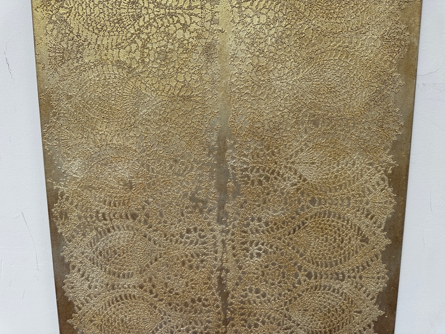 Gerrit Greve (1948-2024, Cardiff by the Sea, CA) Original Acrylic Sand Painting On Canvas Signed Verso 24' X 30' Estimate $720 - $900 [Photo 4]