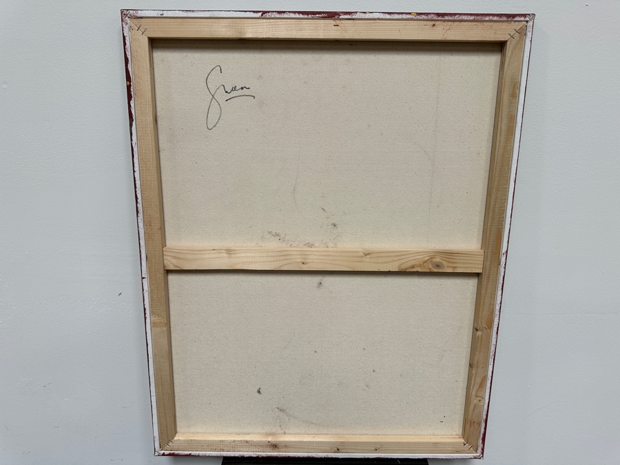 Gerrit Greve (1948-2024, Cardiff by the Sea, CA) Original Acrylic Sand Painting On Canvas Signed Verso 24' X 30' Estimate $720 - $900 [Photo 5]