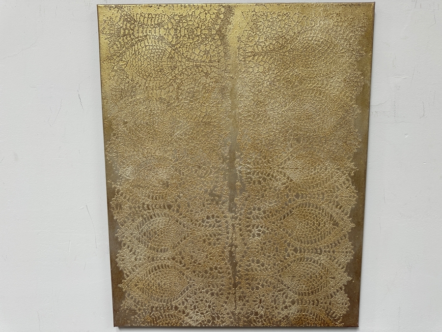 Gerrit Greve (1948-2024, Cardiff by the Sea, CA) Original Acrylic Sand Painting On Canvas Signed Verso 24' X 30' Estimate $720 - $900 [Photo 2]