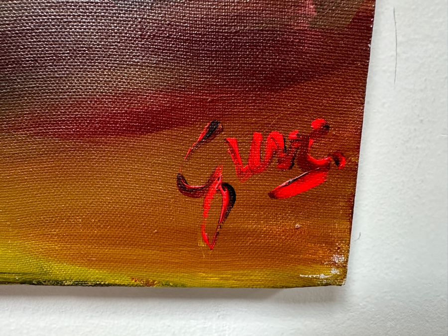 Gerrit Greve (1948-2024, Cardiff by the Sea, CA) Original Acrylic Painting On Canvas Titled 'China Cat' Signed Lower Right 30' X 24' Estimate $720 - $900 [Photo 5]