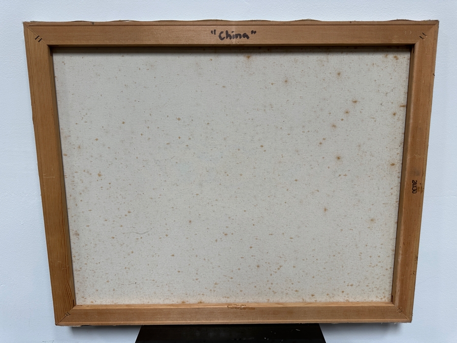 Gerrit Greve (1948-2024, Cardiff by the Sea, CA) Original Acrylic Painting On Canvas Titled 'China Cat' Signed Lower Right 30' X 24' Estimate $720 - $900 [Photo 6]