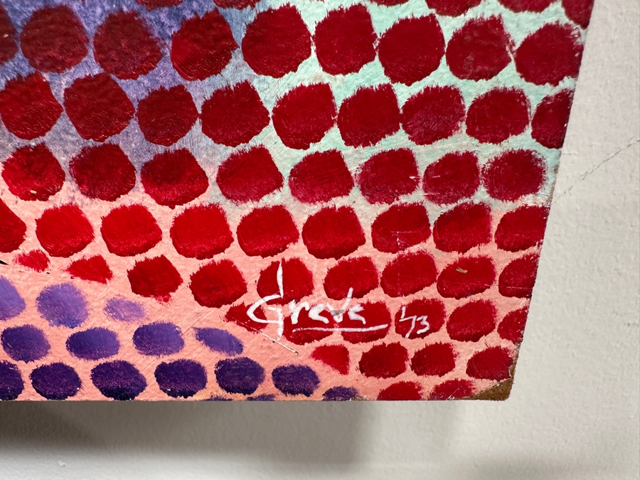 Gerrit Greve (1948-2024, Cardiff by the Sea, CA) Original Acrylic Painting On Board 1973 Signed Lower Right 30' X 24' Estimate $720 - $900 [Photo 5]