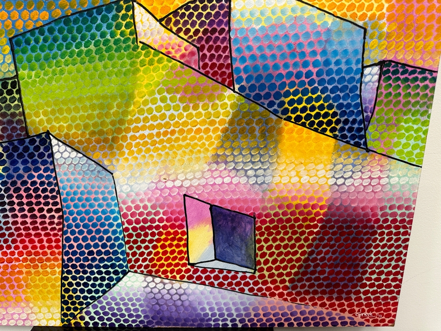 Gerrit Greve (1948-2024, Cardiff by the Sea, CA) Original Acrylic Painting On Board 1973 Signed Lower Right 30' X 24' Estimate $720 - $900 [Photo 3]