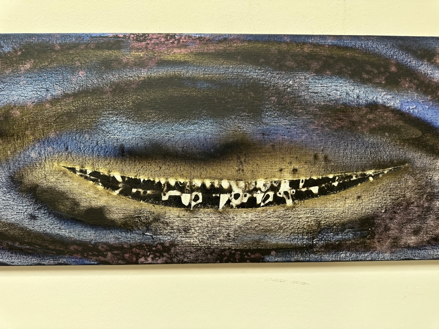 Gerrit Greve (1948-2024, Cardiff by the Sea, CA) Original Acrylic Painting On Canvas Titled 'Voyage 313' 2018 Signed Verso 36' X 12' Estimate $432 - $540 [Photo 3]