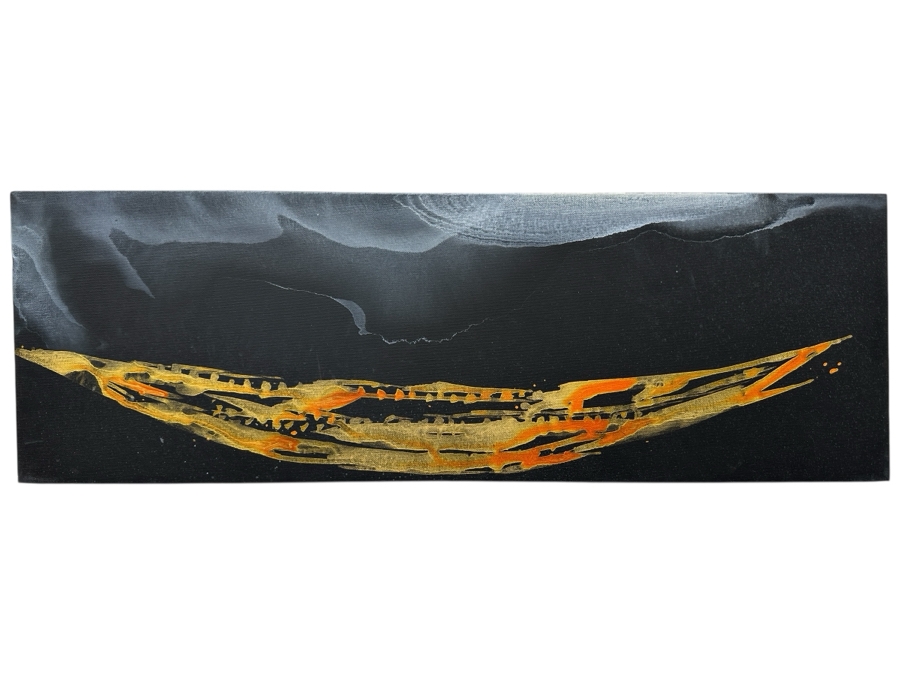 Gerrit Greve (1948-2024, Cardiff by the Sea, CA) Original Acrylic Painting On Canvas Unsigned 36' X 12' Estimate $432 - $540