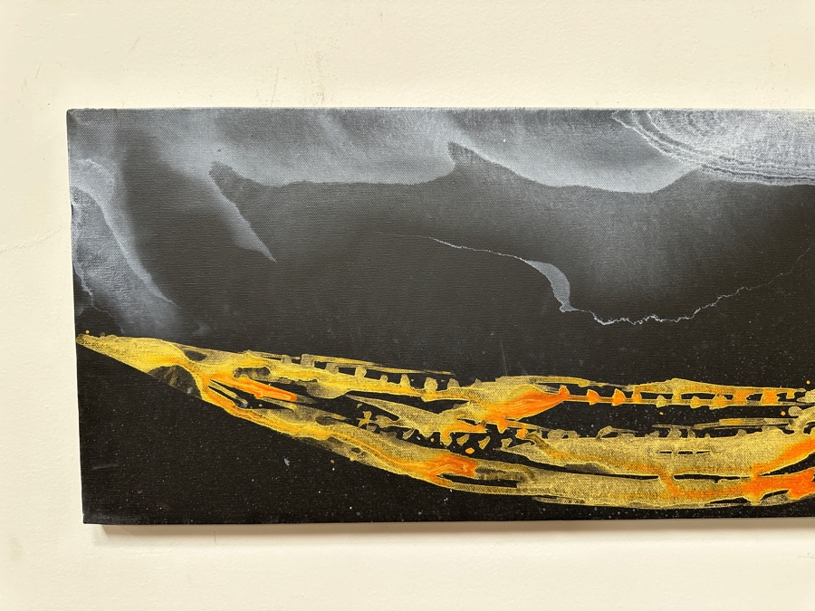 Gerrit Greve (1948-2024, Cardiff by the Sea, CA) Original Acrylic Painting On Canvas Unsigned 36' X 12' Estimate $432 - $540 [Photo 3]