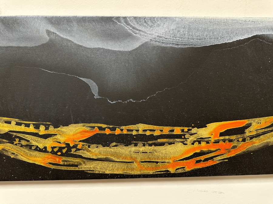 Gerrit Greve (1948-2024, Cardiff by the Sea, CA) Original Acrylic Painting On Canvas Unsigned 36' X 12' Estimate $432 - $540 [Photo 4]