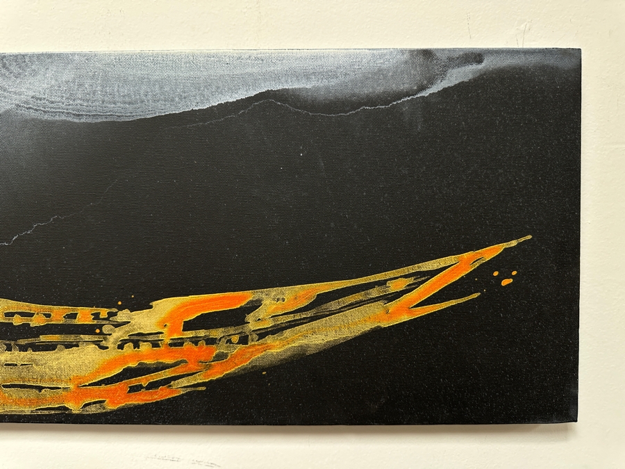 Gerrit Greve (1948-2024, Cardiff by the Sea, CA) Original Acrylic Painting On Canvas Unsigned 36' X 12' Estimate $432 - $540 [Photo 5]