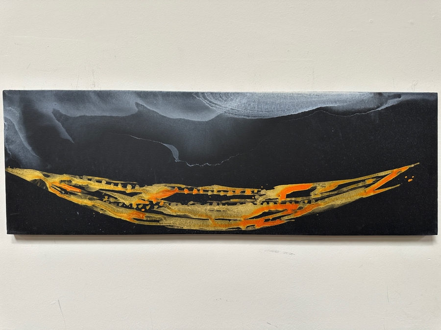 Gerrit Greve (1948-2024, Cardiff by the Sea, CA) Original Acrylic Painting On Canvas Unsigned 36' X 12' Estimate $432 - $540 [Photo 2]