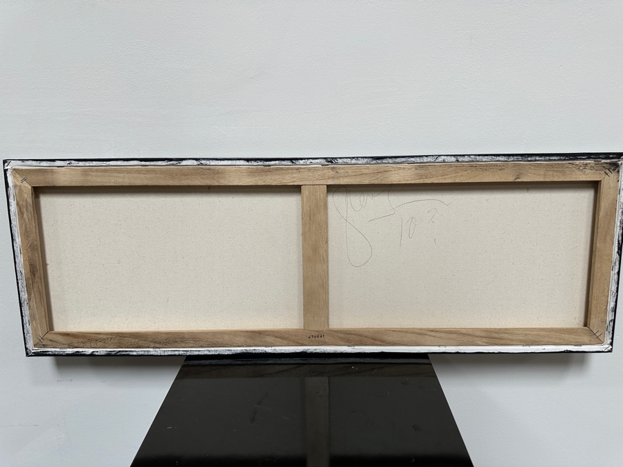 Gerrit Greve (1948-2024, Cardiff by the Sea, CA) Original Acrylic Painting On Canvas Titled 'Fish' Signed Verso 36' X 12' Estimate $432 - $540 [Photo 6]