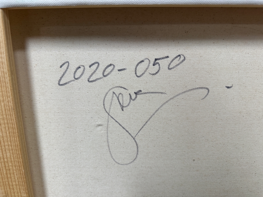 Gerrit Greve (1948-2024, Cardiff by the Sea, CA) Original Acrylic Painting On Canvas 2020 Signed Verso 36' X 18' Estimate $648 - $810 [Photo 6]