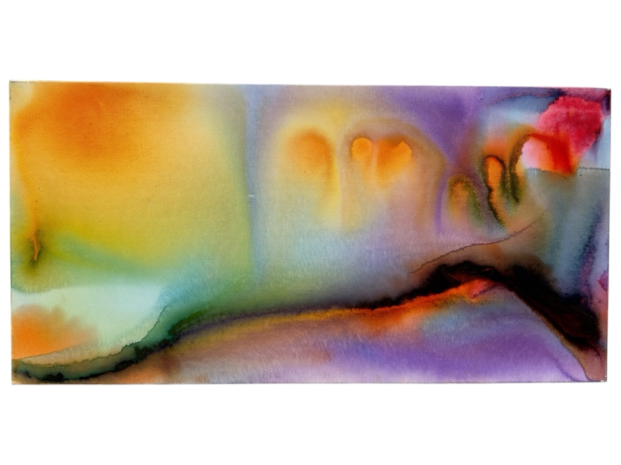 Gerrit Greve (1948-2024, Cardiff by the Sea, CA) Original Acrylic Painting On Canvas 2020 Signed Verso 36' X 18' Estimate $648 - $810