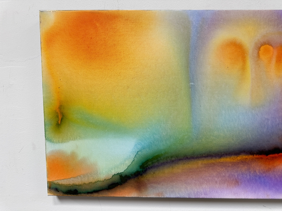 Gerrit Greve (1948-2024, Cardiff by the Sea, CA) Original Acrylic Painting On Canvas 2020 Signed Verso 36' X 18' Estimate $648 - $810 [Photo 3]