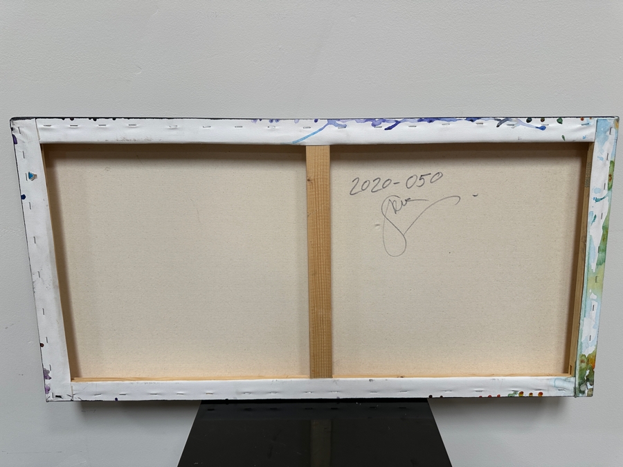 Gerrit Greve (1948-2024, Cardiff by the Sea, CA) Original Acrylic Painting On Canvas 2020 Signed Verso 36' X 18' Estimate $648 - $810 [Photo 5]