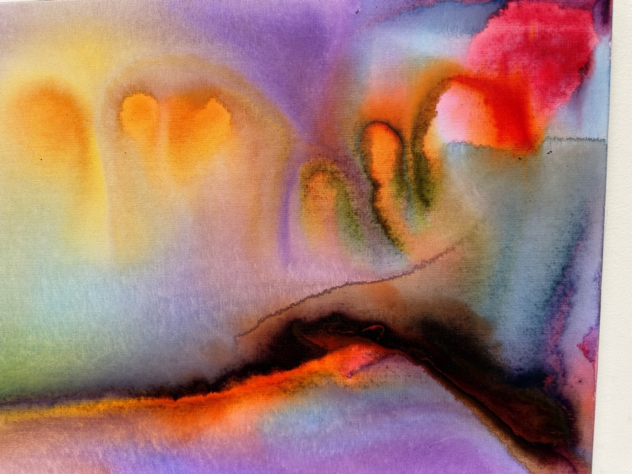 Gerrit Greve (1948-2024, Cardiff by the Sea, CA) Original Acrylic Painting On Canvas 2020 Signed Verso 36' X 18' Estimate $648 - $810 [Photo 4]