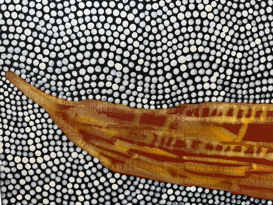 Gerrit Greve (1948-2024, Cardiff by the Sea, CA) Original Acrylic Painting On Canvas 2009 Signed Verso 36' X 18' Estimate $648 - $810 [Photo 5]