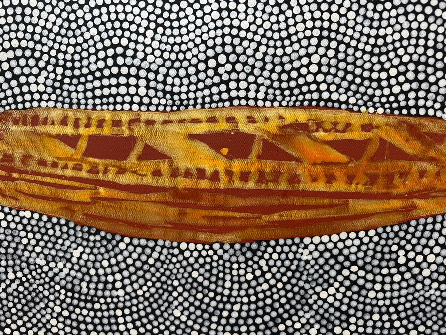 Gerrit Greve (1948-2024, Cardiff by the Sea, CA) Original Acrylic Painting On Canvas 2009 Signed Verso 36' X 18' Estimate $648 - $810 [Photo 3]