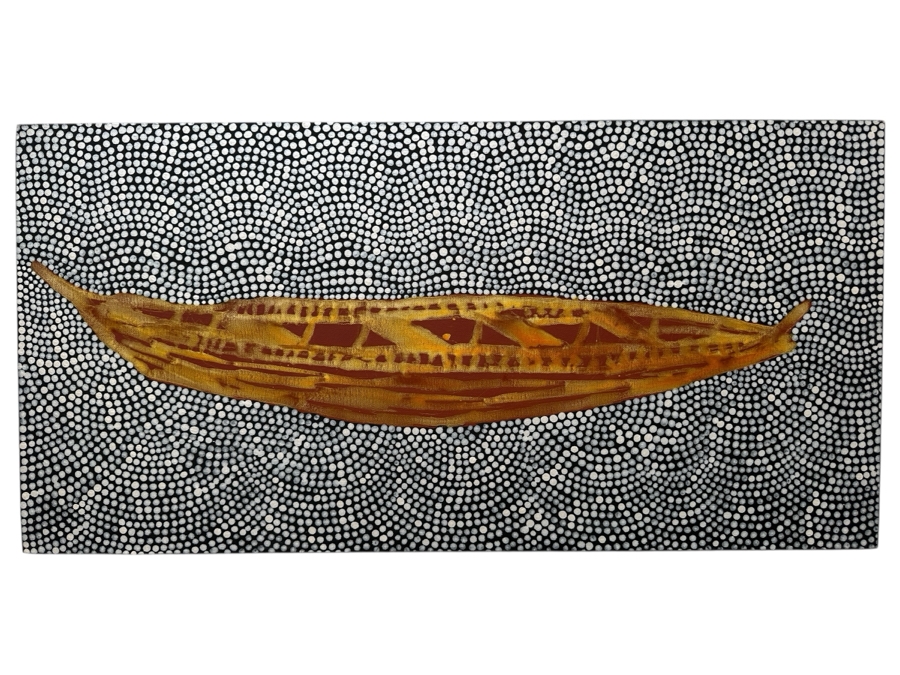 Gerrit Greve (1948-2024, Cardiff by the Sea, CA) Original Acrylic Painting On Canvas 2009 Signed Verso 36' X 18' Estimate $648 - $810