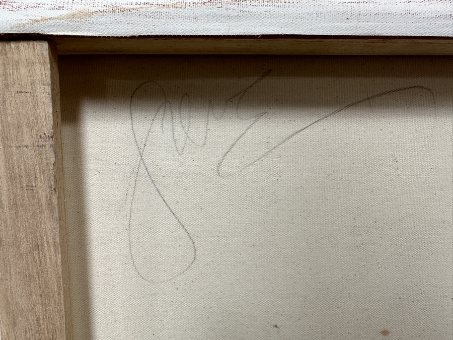 Gerrit Greve (1948-2024, Cardiff by the Sea, CA) Original Acrylic Painting On Canvas Signed Verso 36' X 18' Estimate $648 - $810 [Photo 6]