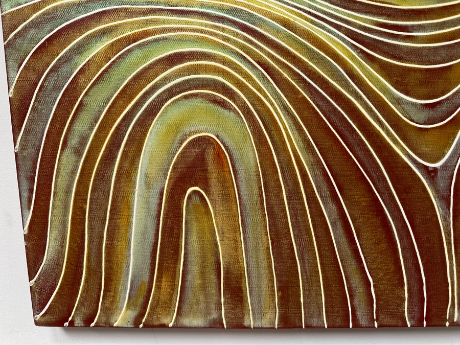 Gerrit Greve (1948-2024, Cardiff by the Sea, CA) Original Acrylic Painting On Canvas Signed Verso 36' X 18' Estimate $648 - $810 [Photo 4]