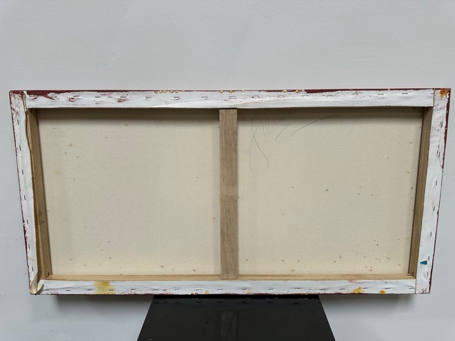 Gerrit Greve (1948-2024, Cardiff by the Sea, CA) Original Acrylic Painting On Canvas Signed Verso 36' X 18' Estimate $648 - $810 [Photo 5]