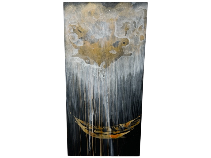 Gerrit Greve (1948-2024, Cardiff by the Sea, CA) Original Acrylic Painting On Canvas 2011 Signed Verso 18' X 36' Estimate $648 - $810