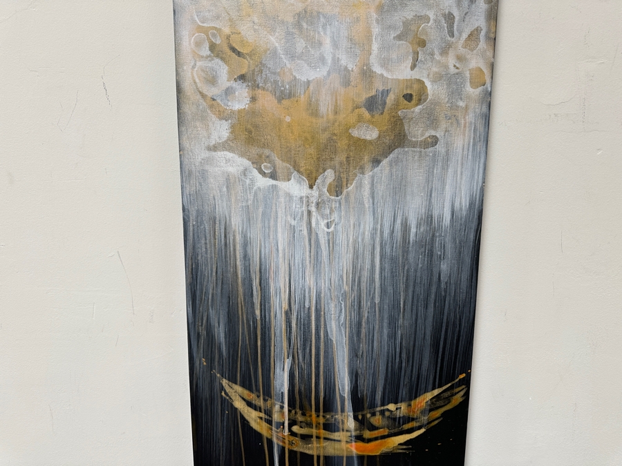 Gerrit Greve (1948-2024, Cardiff by the Sea, CA) Original Acrylic Painting On Canvas 2011 Signed Verso 18' X 36' Estimate $648 - $810 [Photo 4]