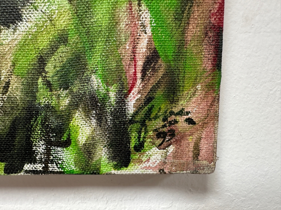 Gerrit Greve (1948-2024, Cardiff by the Sea, CA) Original Acrylic Painting On Canvas Titled '(Meadowlawn) The Road #3 (To Aunt Fannie's)' 1993 Signed Lower Right And Verso 36' X 18' Estimate $648 - $810 [Photo 5]