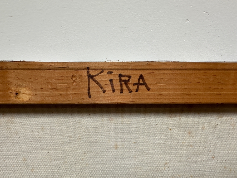 Gerrit Greve (1948-2024, Cardiff by the Sea, CA) Original Acrylic Painting On Canvas Titled 'Kira' Signed Lower Right 40' X 36' Estimate $1,440 - $1,800 [Photo 8]