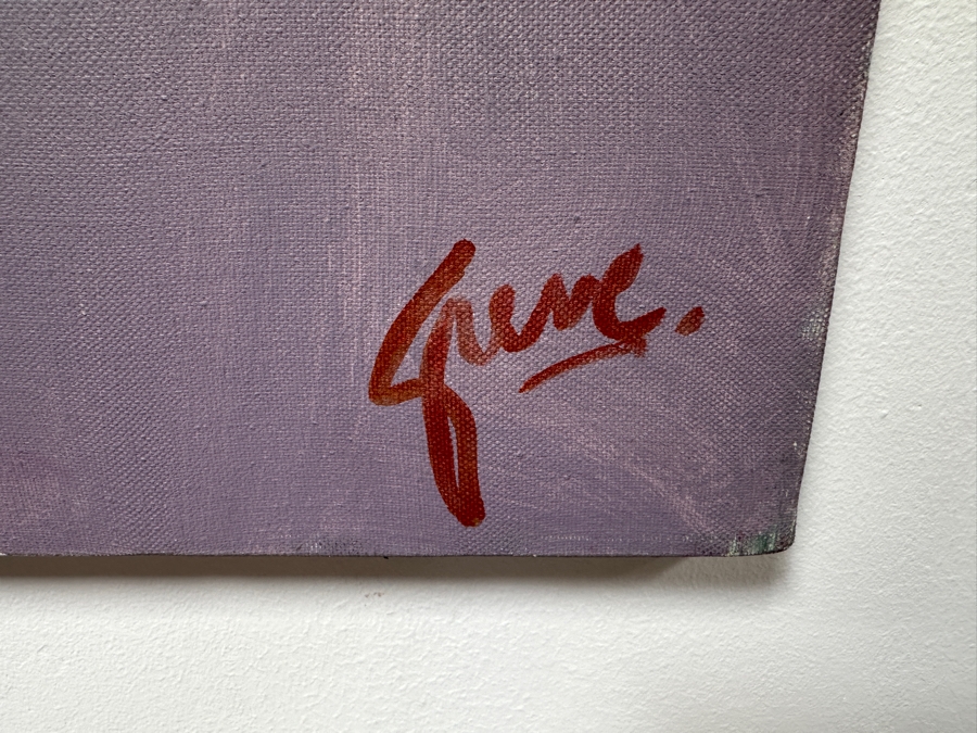 Gerrit Greve (1948-2024, Cardiff by the Sea, CA) Original Acrylic Painting On Canvas Titled 'Kira' Signed Lower Right 40' X 36' Estimate $1,440 - $1,800 [Photo 6]