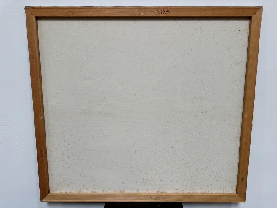 Gerrit Greve (1948-2024, Cardiff by the Sea, CA) Original Acrylic Painting On Canvas Titled 'Kira' Signed Lower Right 40' X 36' Estimate $1,440 - $1,800 [Photo 7]