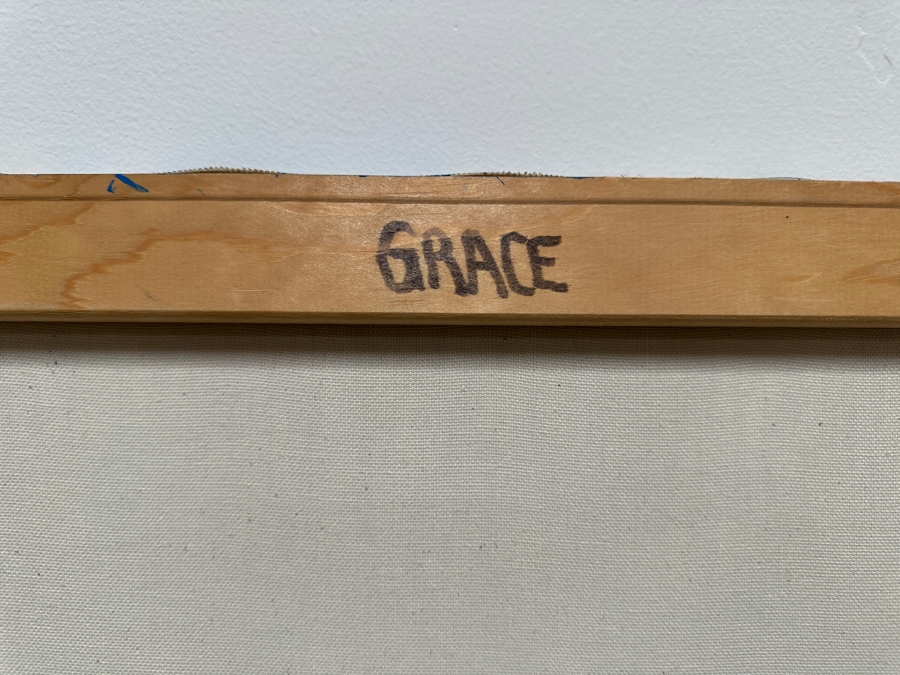 Gerrit Greve (1948-2024, Cardiff by the Sea, CA) Original Acrylic Drip Painting On Canvas Titled 'Grace'  Signed Lower Left 30' X 40' Estimate $1,200 - $1,500 [Photo 9]