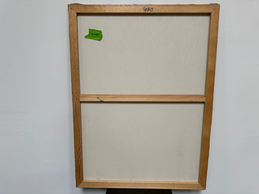 Gerrit Greve (1948-2024, Cardiff by the Sea, CA) Original Acrylic Drip Painting On Canvas Titled 'Grace'  Signed Lower Left 30' X 40' Estimate $1,200 - $1,500 [Photo 8]