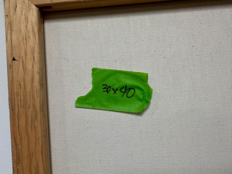 Gerrit Greve (1948-2024, Cardiff by the Sea, CA) Original Acrylic Drip Painting On Canvas Titled 'Grace'  Signed Lower Left 30' X 40' Estimate $1,200 - $1,500 [Photo 10]