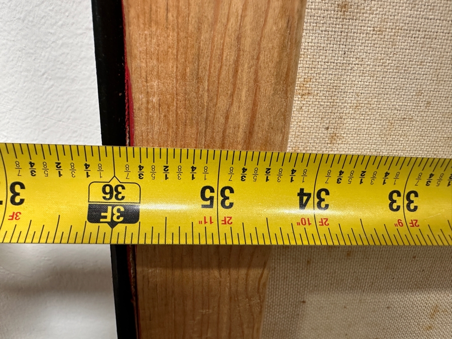 Gerrit Greve (1948-2024, Cardiff by the Sea, CA) Original Acrylic Painting On Canvas Titled 'French Heart'  Signed Lower Right And Verso 36' X 30' Estimate $1,080 - $1,350 [Photo 9]