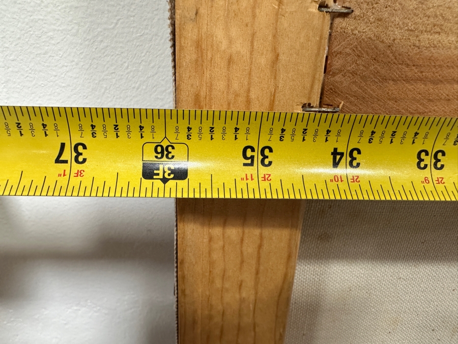 Gerrit Greve (1948-2024, Cardiff by the Sea, CA) Original Acrylic Painting On Canvas Titled 'Heart Of Secrets' 1992 Signed Verso 36' X 32' Estimate $1,152 - $1,440 [Photo 7]