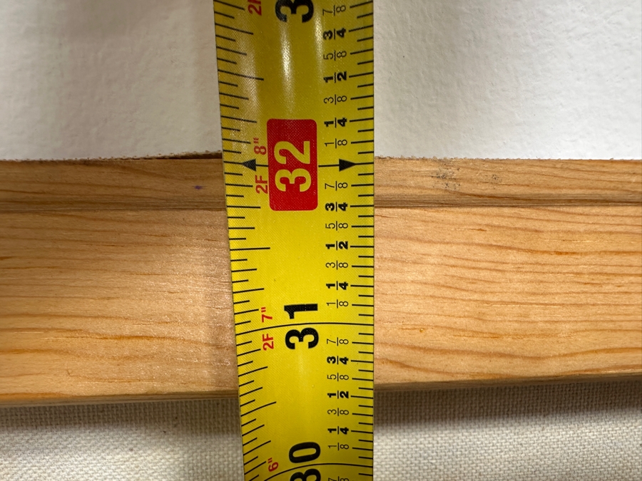 Gerrit Greve (1948-2024, Cardiff by the Sea, CA) Original Acrylic Painting On Canvas Titled 'Heart Of Secrets' 1992 Signed Verso 36' X 32' Estimate $1,152 - $1,440 [Photo 8]