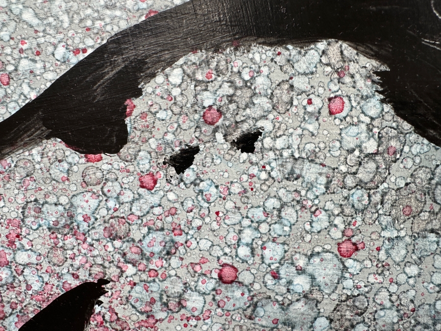 Gerrit Greve (1948-2024, Cardiff by the Sea, CA) Original Acrylic Painting On Canvas Titled 'Within The Cat' Signed Middle Left 24' X 36' Estimate $864 - $1,080 [Photo 6]